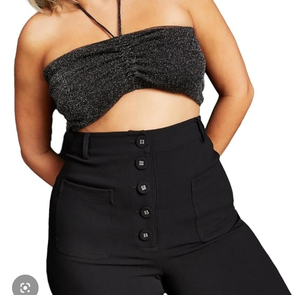 Royalty by Maluma Black Halter Top